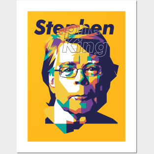 Stephen King WPAP style portrait #2 Posters and Art